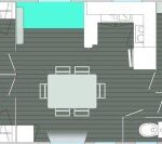 Interior layout of the Mobil Home Tamaris – spacious living for a relaxing stay