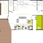 Floor plan of the Mobil Home Pacific – spacious layout and modern amenities